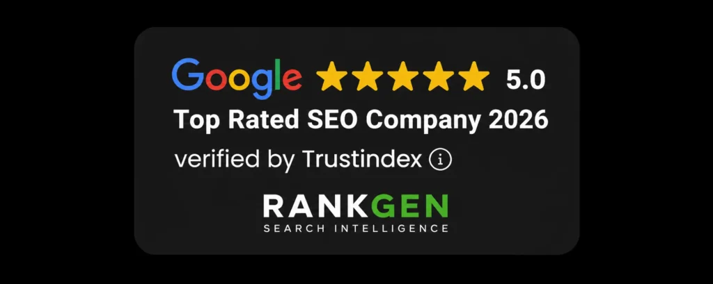 Rankgen SEO Company Google Review